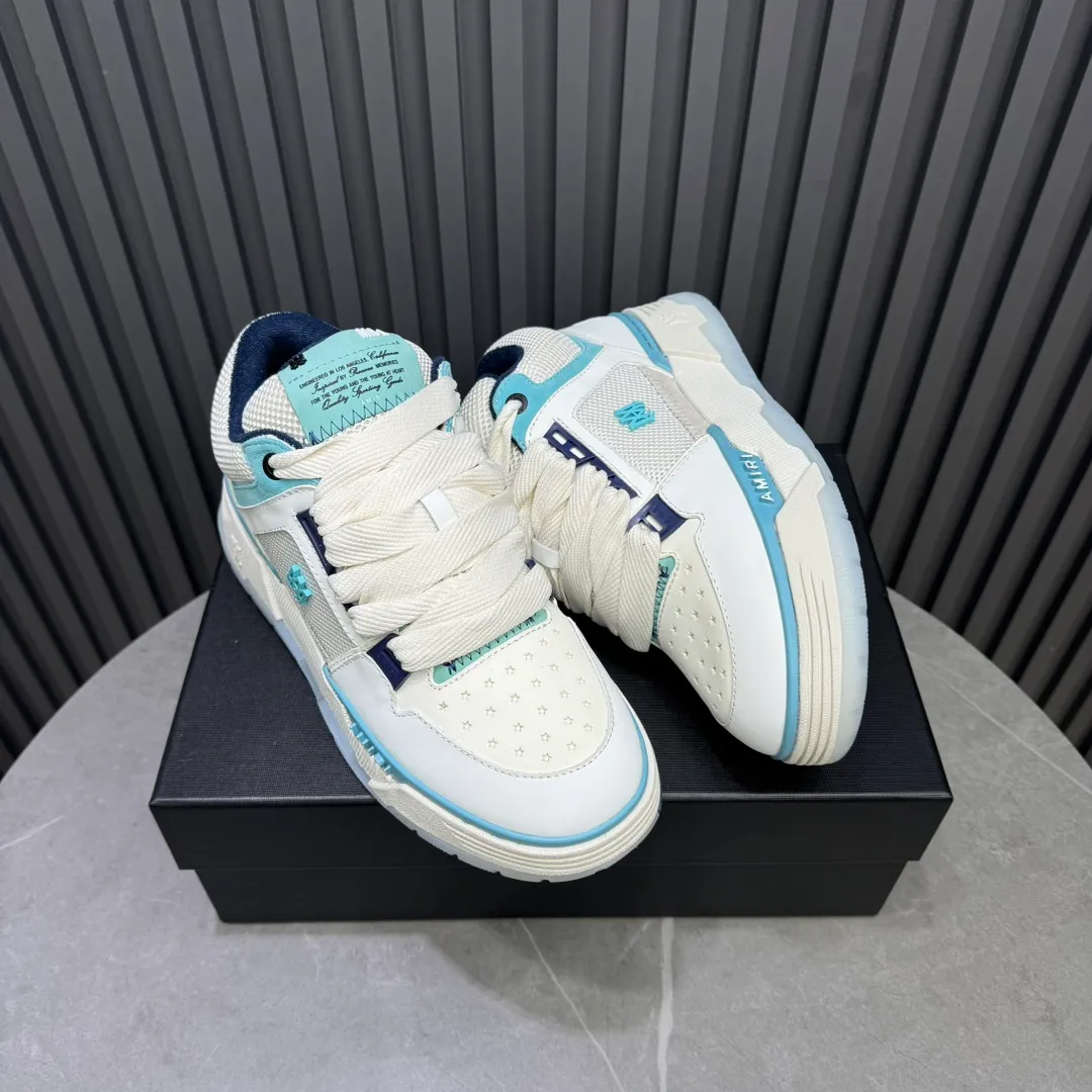 Men's shoes 💰660💰 AMIRI AMIRI trendy brand hot sale 🔥 Available all year round, couples 💑 Official website synchronization Imported fabrics 1⃣️ vs 1⃣️ replica, original factory special original sole, 35-45 (45. non-refundable)